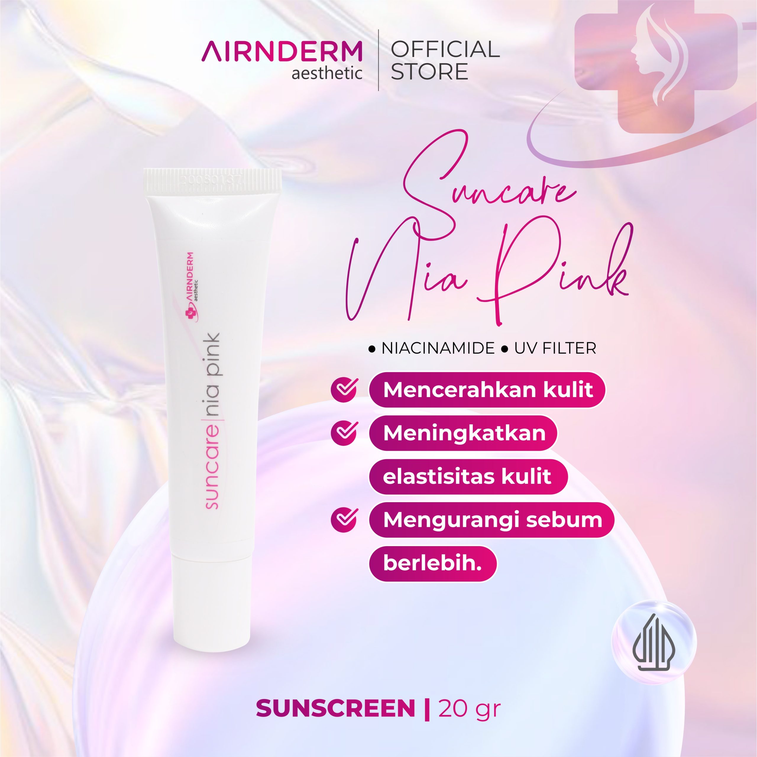 SUNCARE NIA PINK TUBE